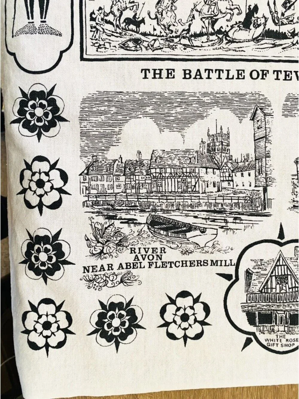 The Abbey & Battle Of Tewksbury Tea Towel